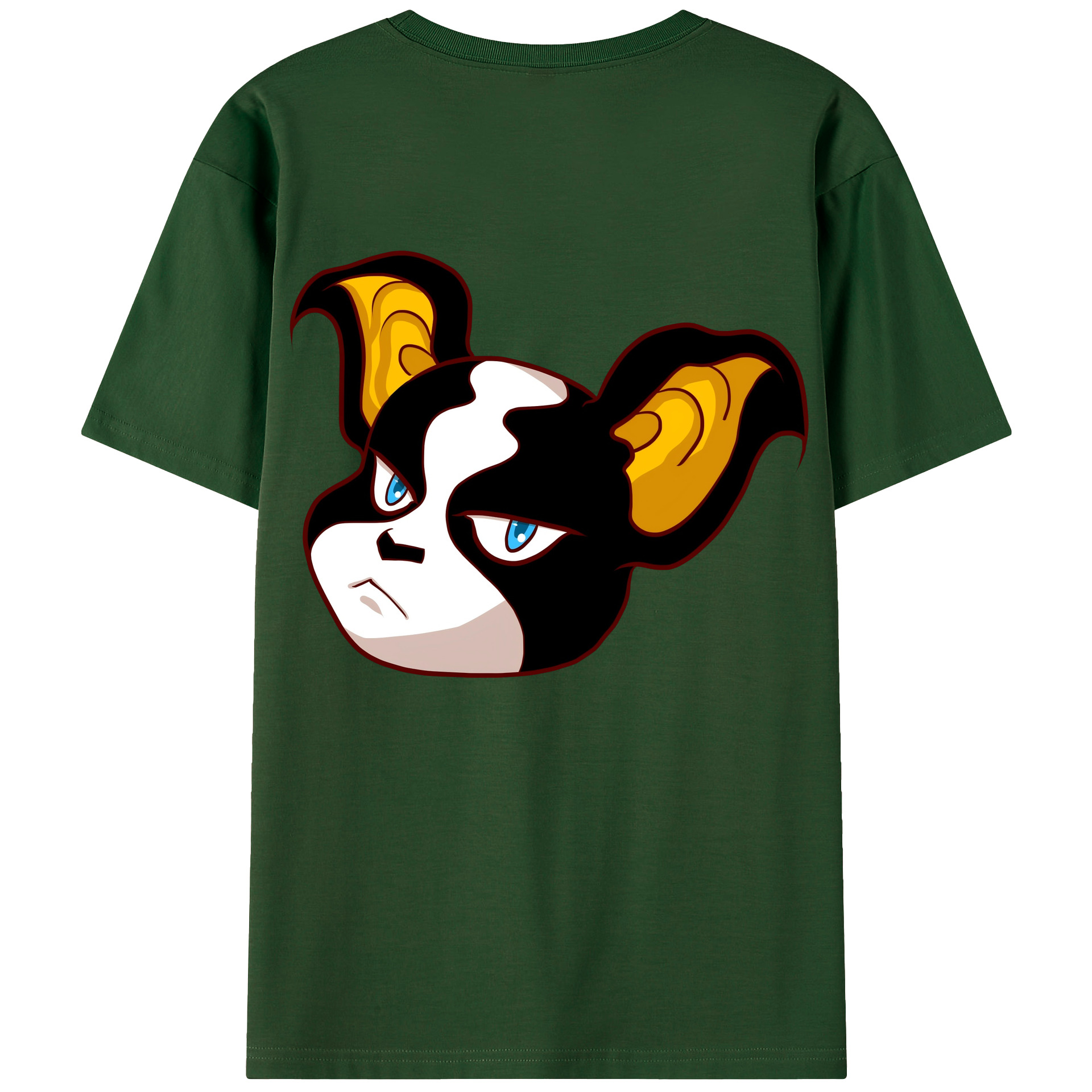 （画像用） ジョジョの奇妙な冒険 イギー JoJo's Bizarre Adventure Iggy 綿100％半袖Tシャツ（背面プリント）
